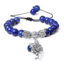 Natural Lapis Lazuli Tree of Life Bracelet Nature Life Charm Bracelet