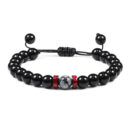 Black Onyx Stone Beads Tibetan Bracelet Crystal Gemstone Adjustable Bracelet