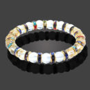 Natural Crystal Blue Stone Beads Yoga Fitness Buddha Stones Bracelet