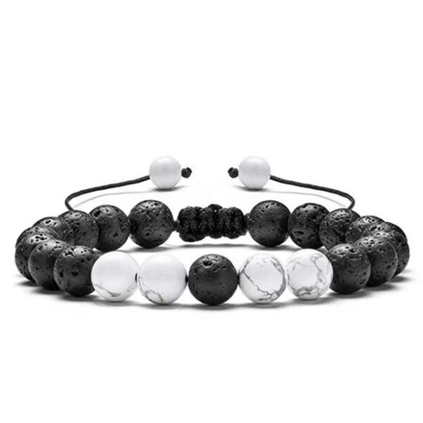 7 Chakras Lava Rock Stone Bead Bracelet Gemstones Crystal Beaded Yoga Bracelet - Image 20