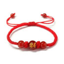 Lucky Red Rope Dragon Bracelet Good Fortune Feng Shui Knot Bracelet