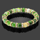 Buddha Natural Stone Bracelet Round Crystal Beads Bracelet