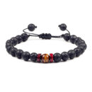 Black Onyx Stone Beads Tibetan Bracelet Crystal Gemstone Adjustable Bracelet