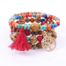 Bohemian Tree of Life Bangle Bracelet Charm Lucky Stone Bracelet