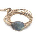 Labradorite Boho Long Bracelet Matching String Labradorite Stone Bracelet