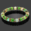 Buddha Natural Stone Bracelet Round Crystal Beads Bracelet