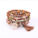 Bohemian Tree of Life Bangle Bracelet Charm Lucky Stone Bracelet