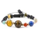 Galaxy Bracelet Gemstone Tiger Eye Crystal Lapis Lazuli Bracelet