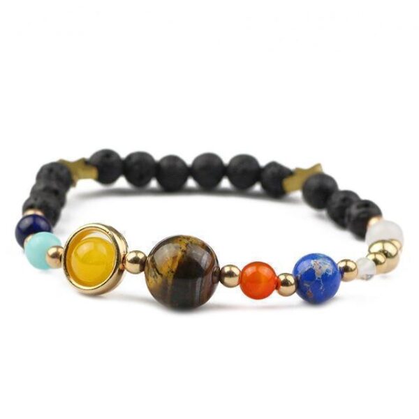 Galaxy Bracelet Gemstone Tiger Eye Crystal Lapis Lazuli Bracelet - Image 11