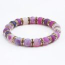 Purple Natural Stone Bracelets Chakra Buddha Bracelets